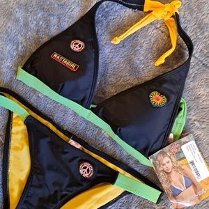 LAST CHANCE before donating-New Cover Style Brand Bikini "Rastagirl" size S
